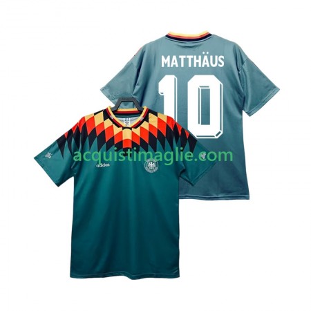 Divisa di Calcio Germania MATTHAUS 10 Retro Trasferta 1994